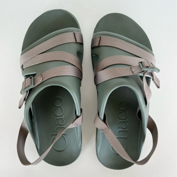 Chaco Men’s Chillos Slip On Sport Slide Sandal in Moss Green, size 14 main image 10